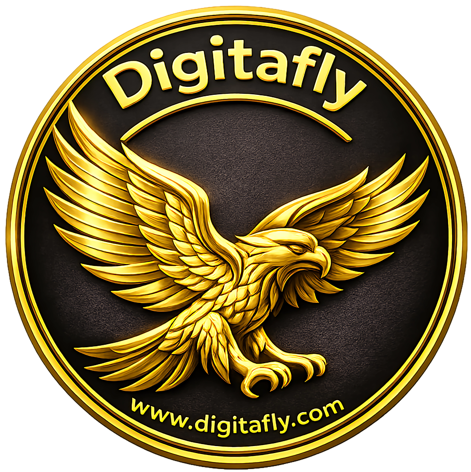 Digitafly Official Premium Golden Eagle Emblem Badge